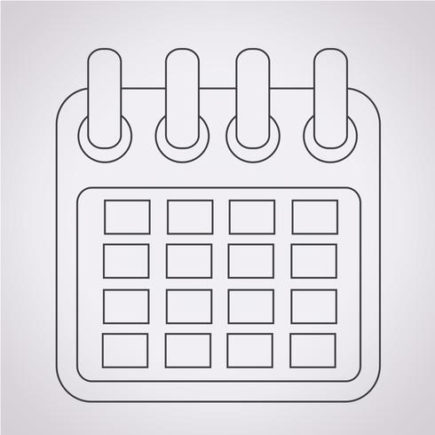 Calendar Icon  symbol sign vector