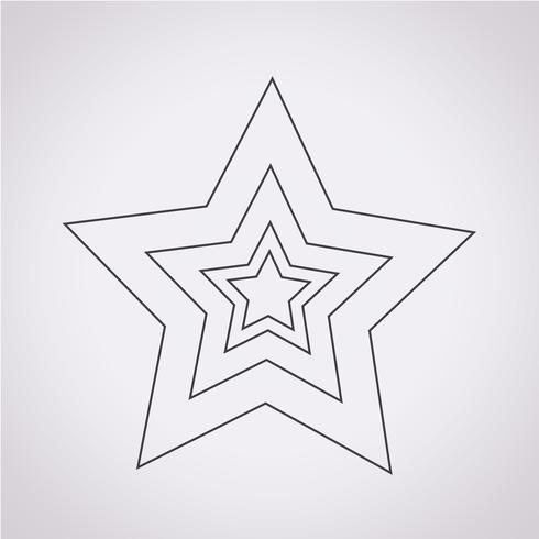 star icon  symbol sign vector