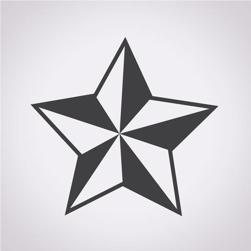 star icon  symbol sign vector