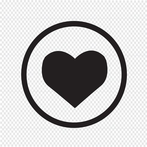 Heart Icon  symbol sign vector