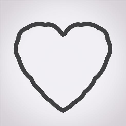 Heart Icon  symbol sign vector