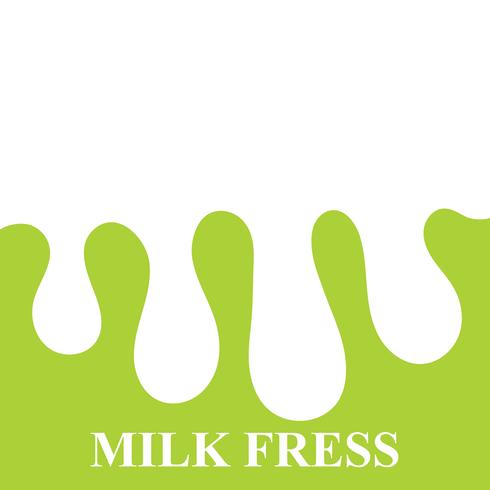 Water drop milk Logo Template vector illustration 