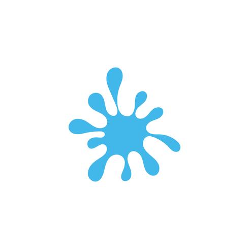 Ilustración de vector de plantilla de logotipo de agua Splash