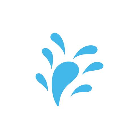 Ilustración de vector de plantilla de logotipo de agua Splash