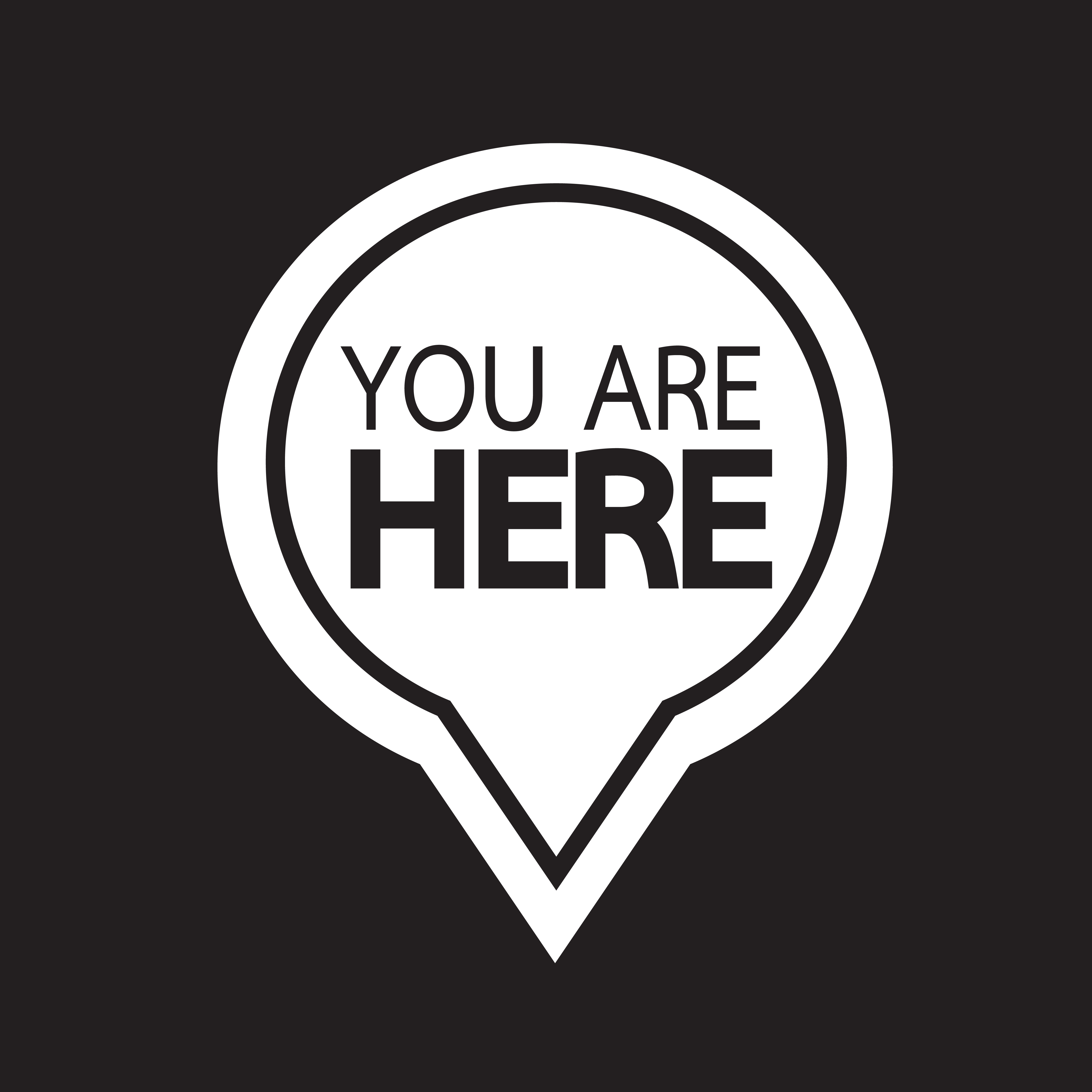 You Are Here Icon 632392 Vector Art At Vecteezy