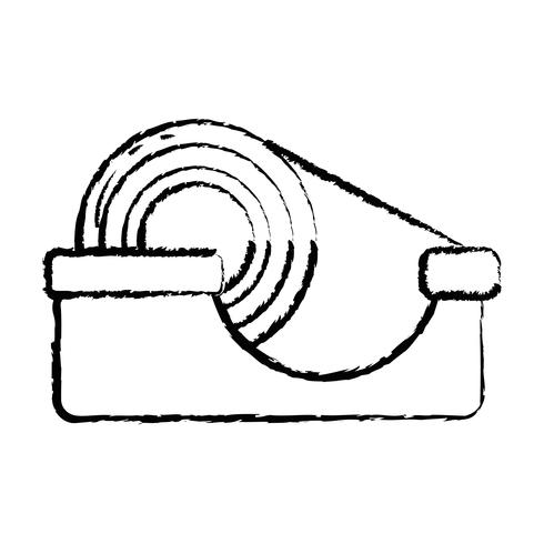 figure transparent adhesive tape object design vector
