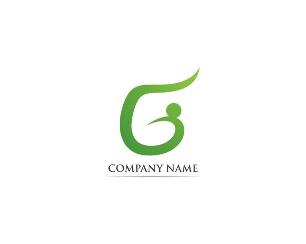 G personas logo plantillas vectoriales vector