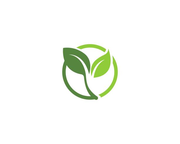 ecology logo nature element vector