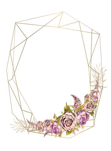 The frame is round. Roses. Gold. Vector illustration. Vector. 632581