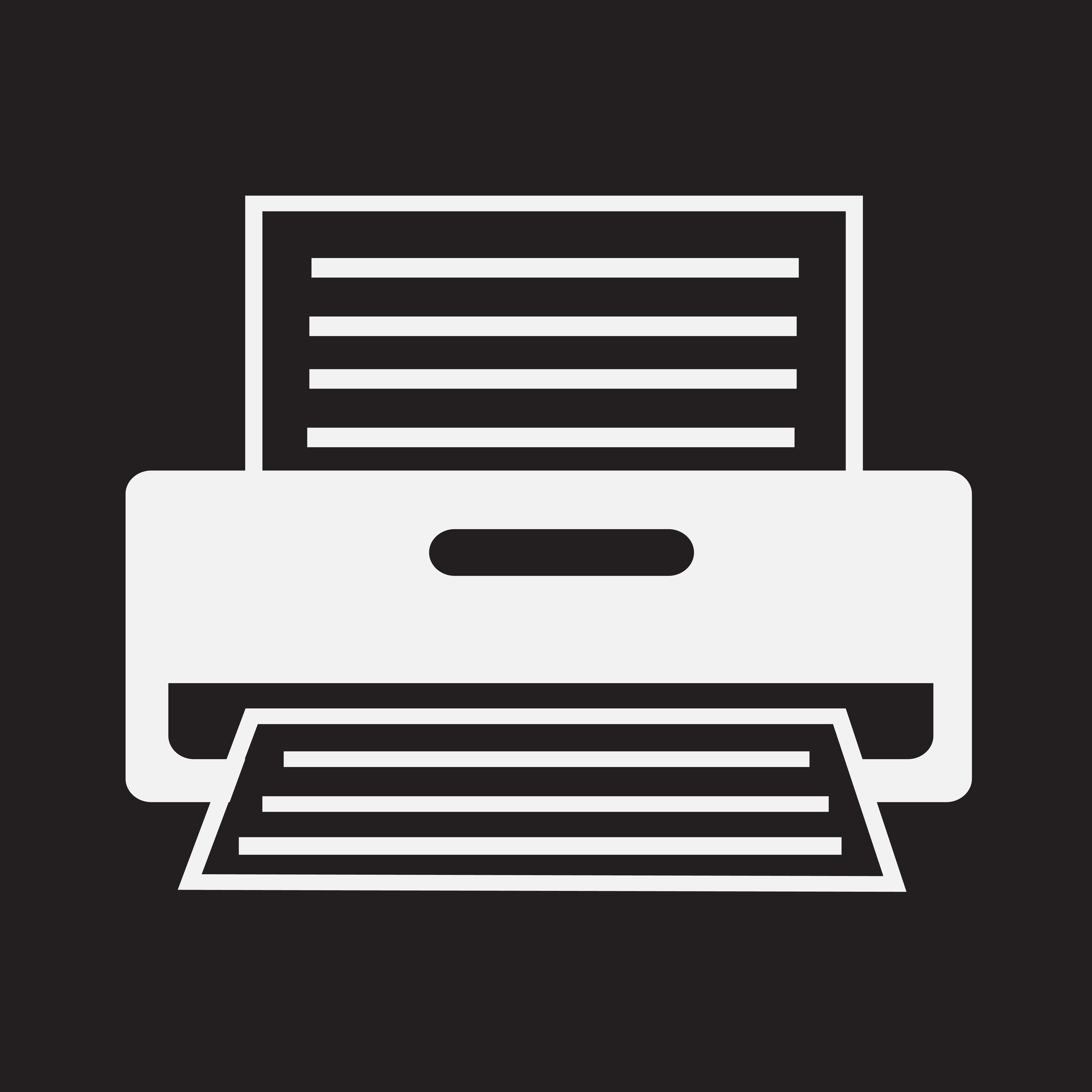 Printer Icon symbol sign 632595 Vector Art at Vecteezy