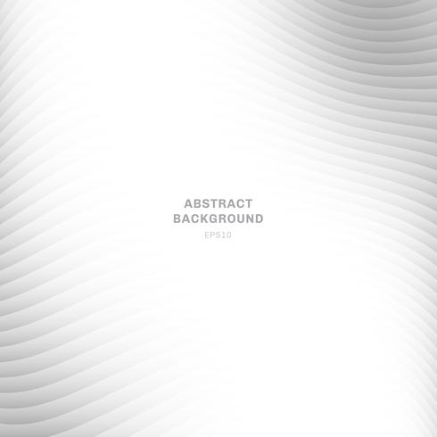 Abstract Wave Curve Striped Layered White And Gray Gradient Color