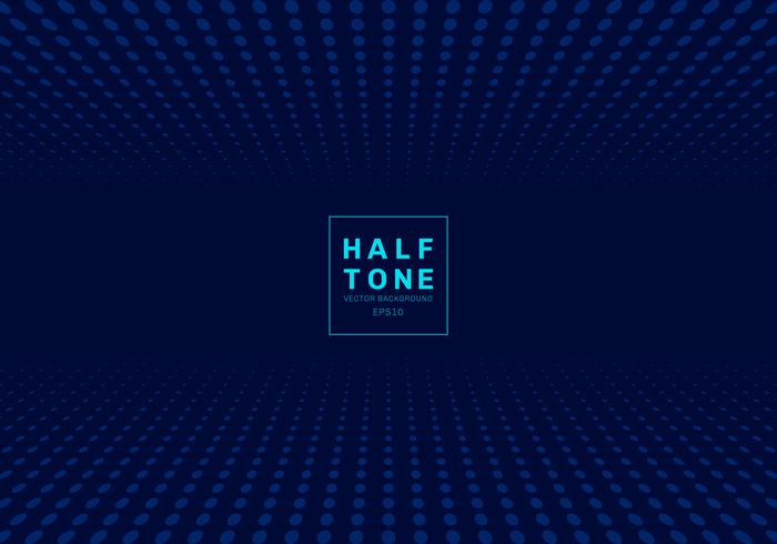Abstract of light dot pattern halftone design concept dark blue background with space fot text.  vector