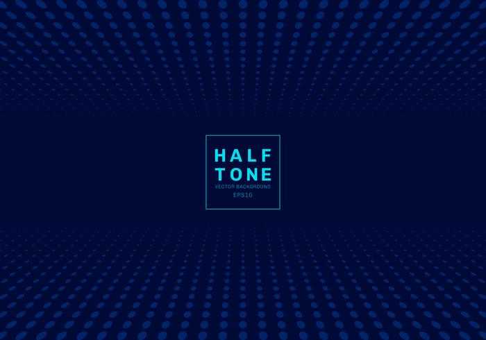 Abstract of light dot pattern halftone design concept dark blue background with space fot text.  vector