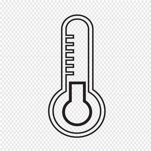 Thermometer icon  symbol sign vector