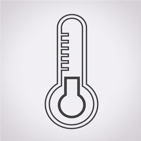 Thermometer icon  symbol sign vector