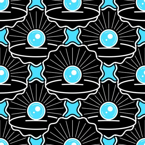 Cute Skin Seamless Pattern With Pearl Ready For Your Design, Greeting Card, vector