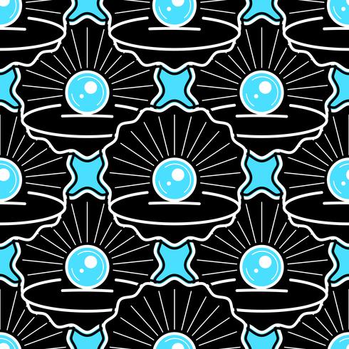 Cute Skin Seamless Pattern With Pearl Ready For Your Design, Greeting Card, vector