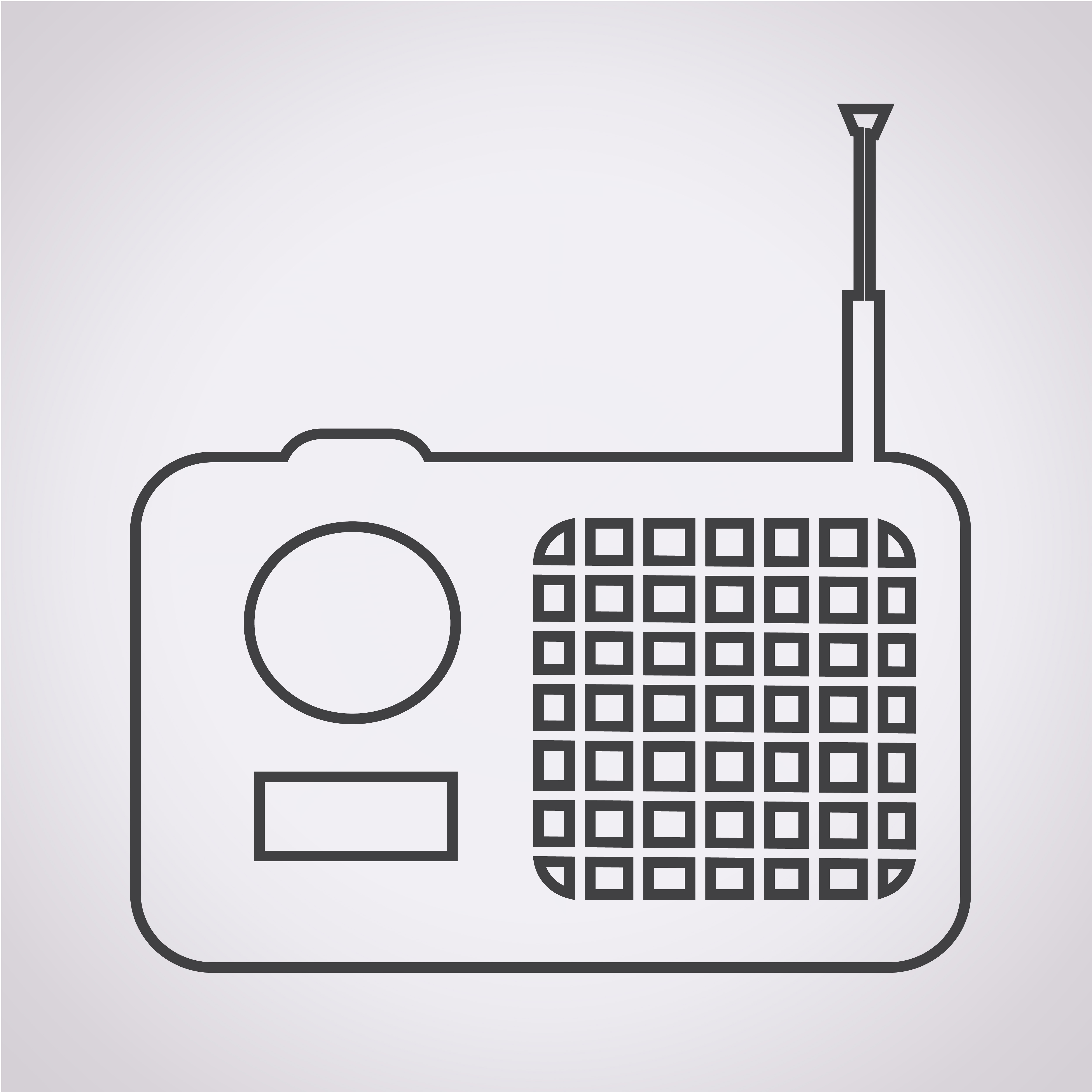 radio icon symbol sign 632754 Vector Art at Vecteezy