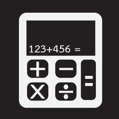 calculator icon  symbol sign vector