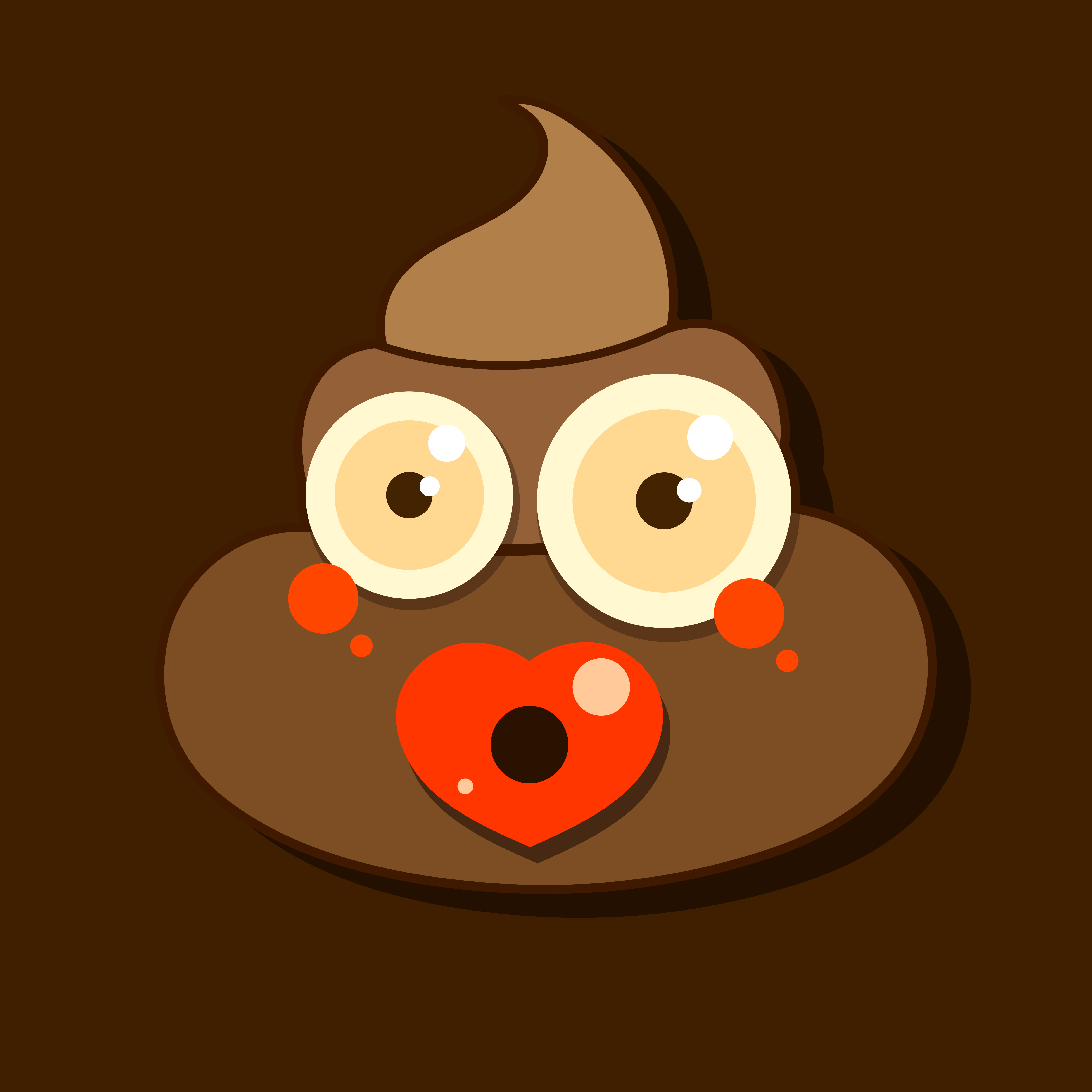 Cartoon poop vector icon on white background, 632924 Vector Art at Vecteezy