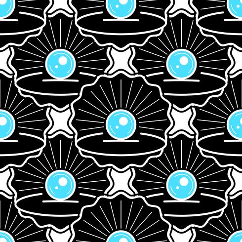 Cute Skin Seamless Pattern With Pearl Ready For Your Design, Greeting Card, vector