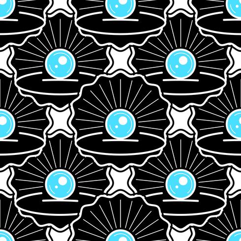 Cute Skin Seamless Pattern With Pearl Ready For Your Design, Greeting Card, vector