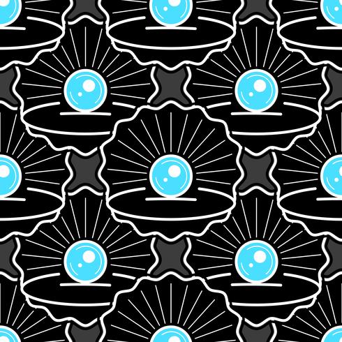 Cute Skin Seamless Pattern With Pearl Ready For Your Design, Greeting Card, vector