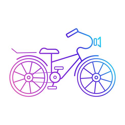 Icono de la bicicleta. Listo para su diseño, tarjeta de felicitación vector