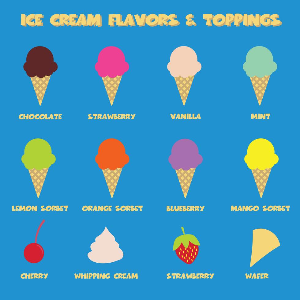 Ice Cream Flavors 633030 Vector Art At Vecteezy ice-cream-flavors-633030-vector-art-at-vecteezy