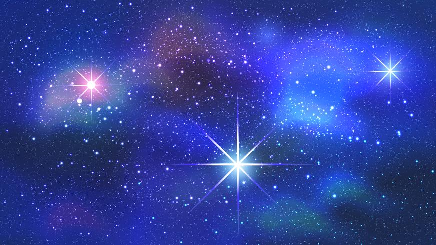 Nebulosa de colores en el fondo del espacio. Ilustracion vectorial vector
