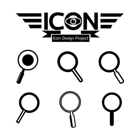 Search Icon  symbol sign vector