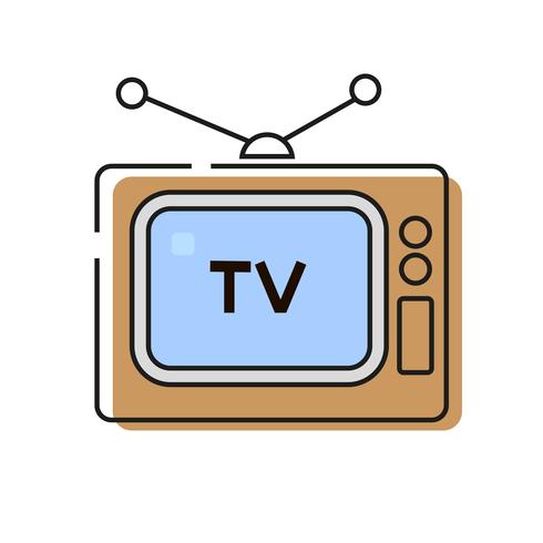 Television Icon Vector Style Ready For Your Design, Greeting Card, Banner.