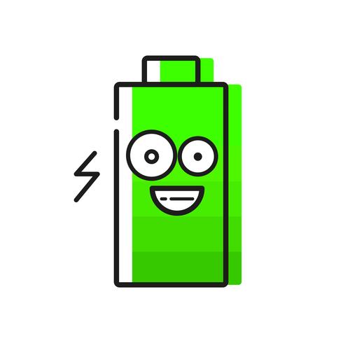 Battery Icon On White Background For Your Design vector