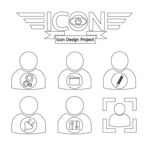 people icon  symbol sign vector