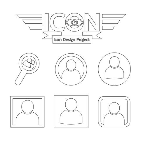 people icon  symbol sign vector