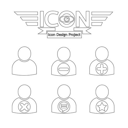 people icon  symbol sign vector