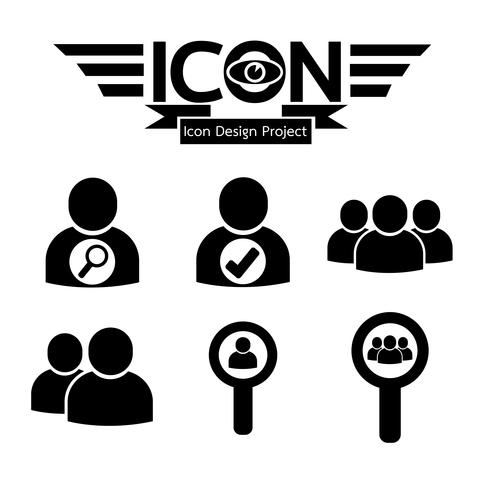 people icon  symbol sign vector