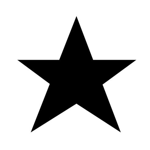 Icono estrella signo símbolo vector