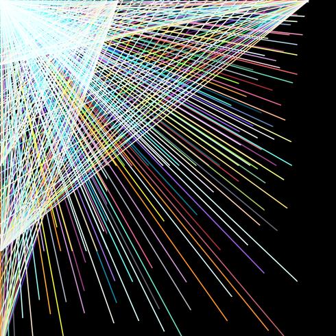 Disperse color straight line, abstract background. vector