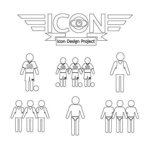 people icon  symbol sign vector