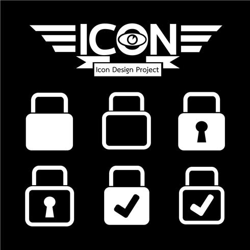 Lock Icon  symbol sign vector