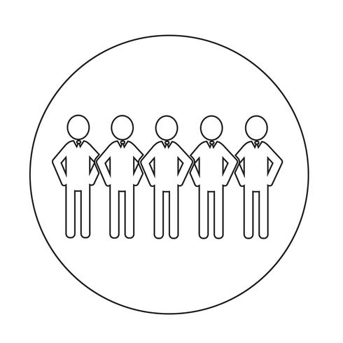 People Icon  symbol sign vector