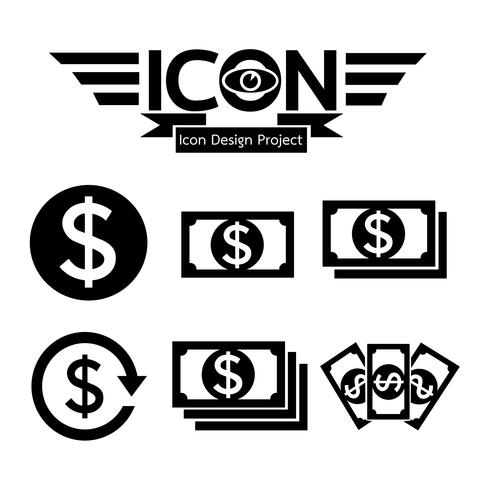 money icon  symbol sign vector