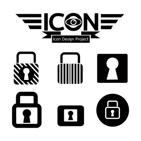 Lock Icon  symbol sign vector