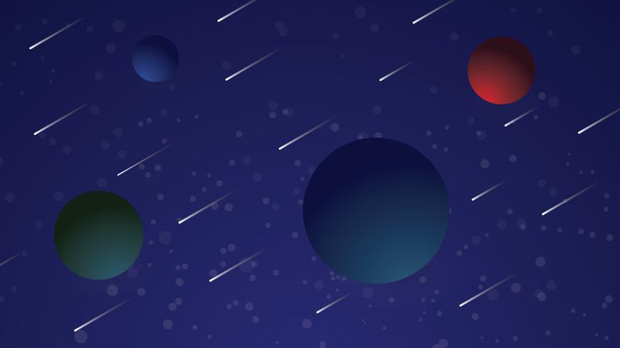 Galaxy illustration background vector