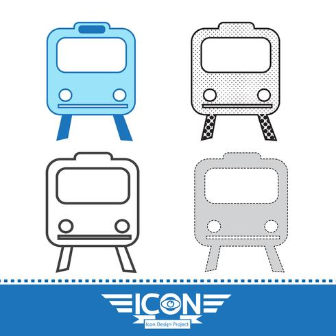 Train Icon  symbol sign vector