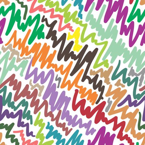 Colorful doodle abstract seamless background. vector