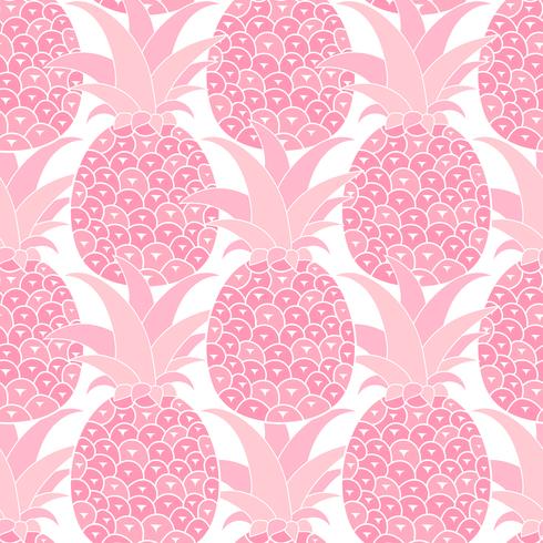 Pineapples seamless pattern. Tropical background. Vector illustration. Ready For Your Design, Greeting Card