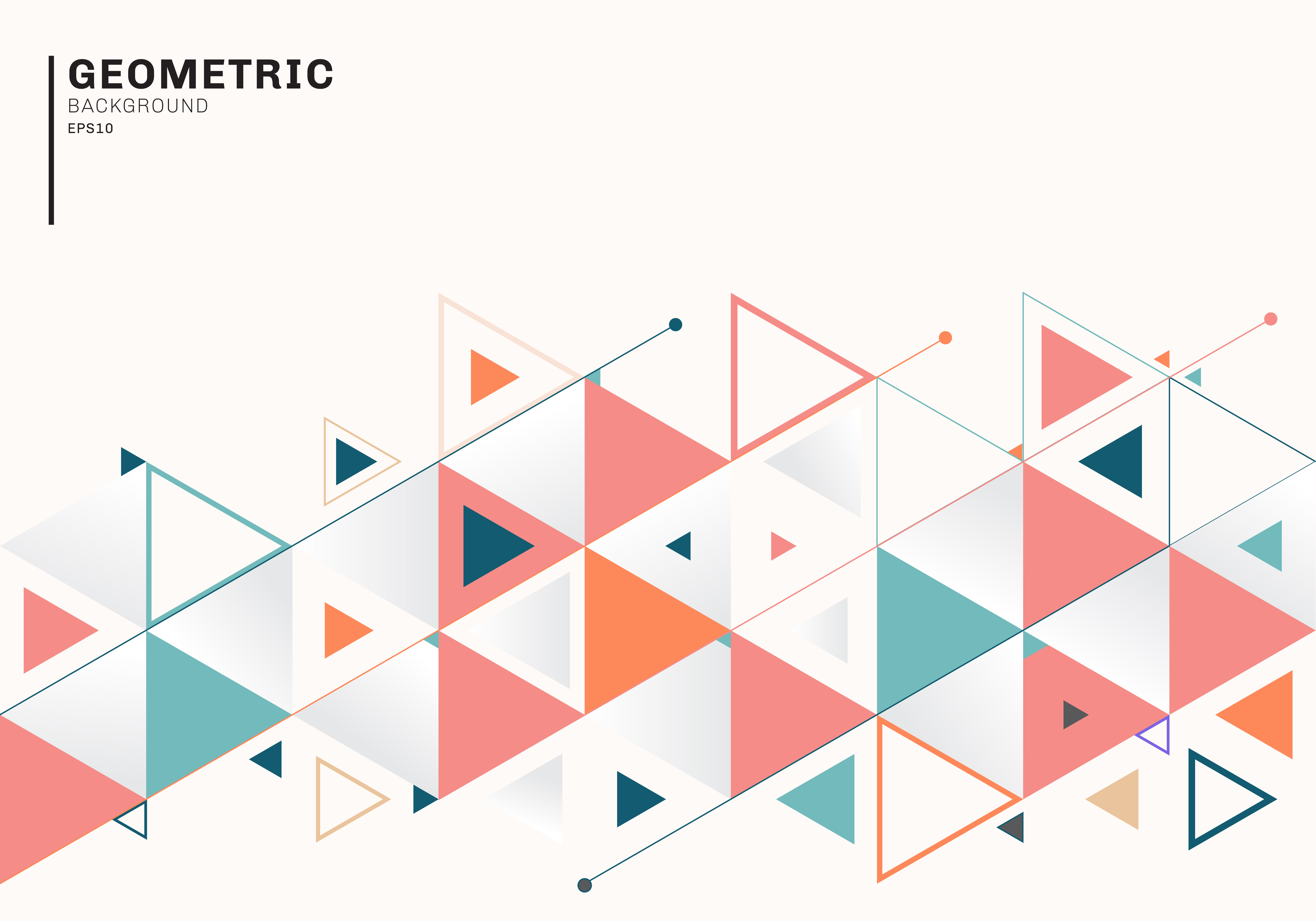 Flat background abstract geometric colorful vector 43mb feathers peafowl doctors elements colored icons medical tools ai Abstract background template with colorful triangles and arrows for