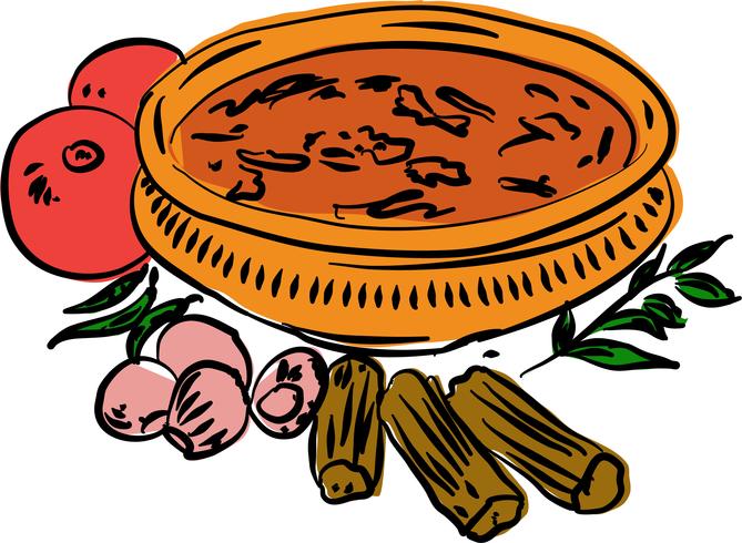 Sambar Vector Illustration 